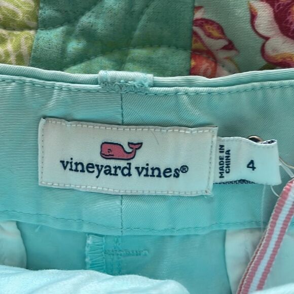 NWT Vineyard Vines Women's Aqua Shorts Size 4 - Picture 5 of 7